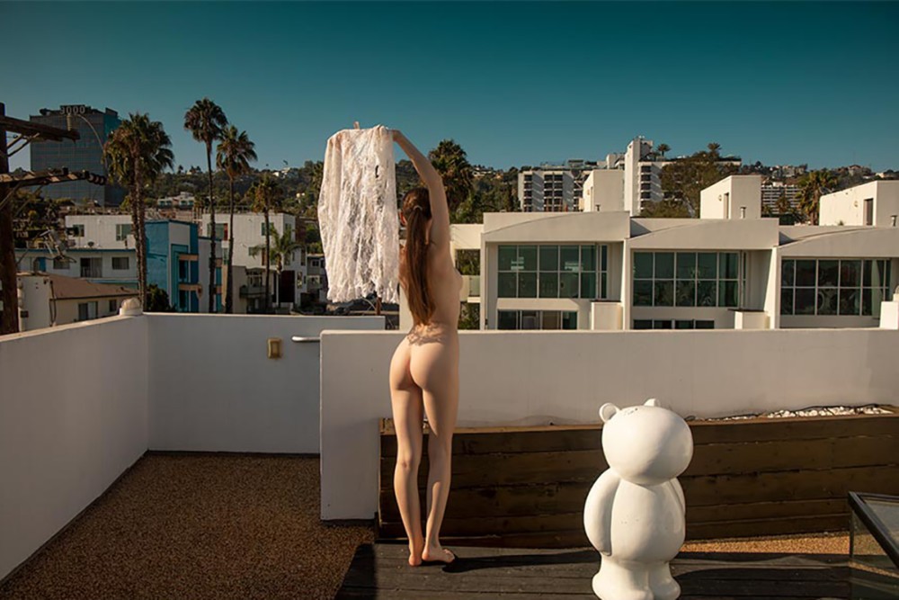 Emily Bloom in Sensual Window Tease 4K VR