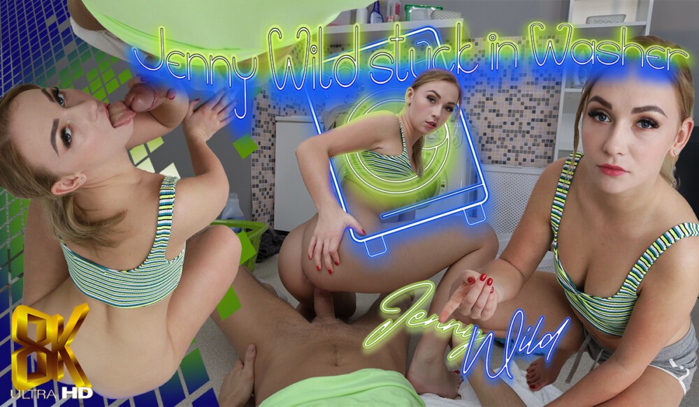 Jenny Wild Stuck in Washer - Hot VR Action