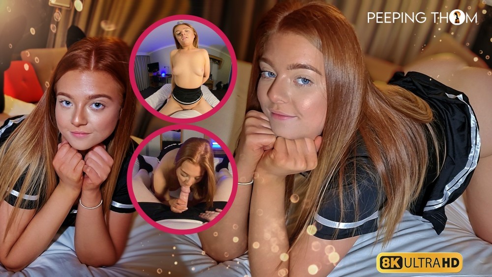 Shy Cheerleader Seduces Coach in Hot VR