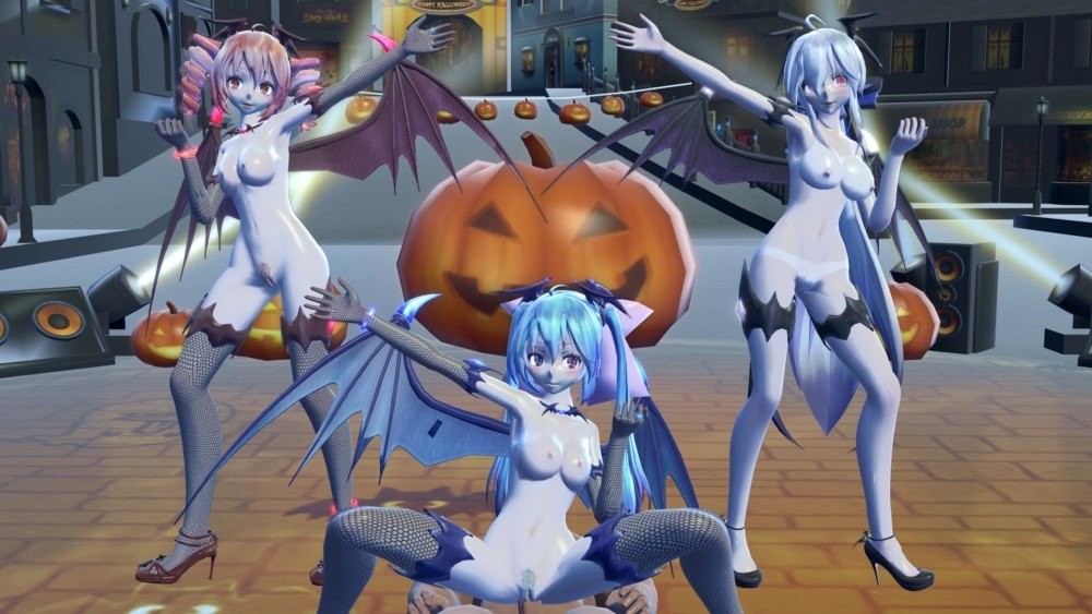 Vocaloid Sexy Halloween Dance Parody in 4K
