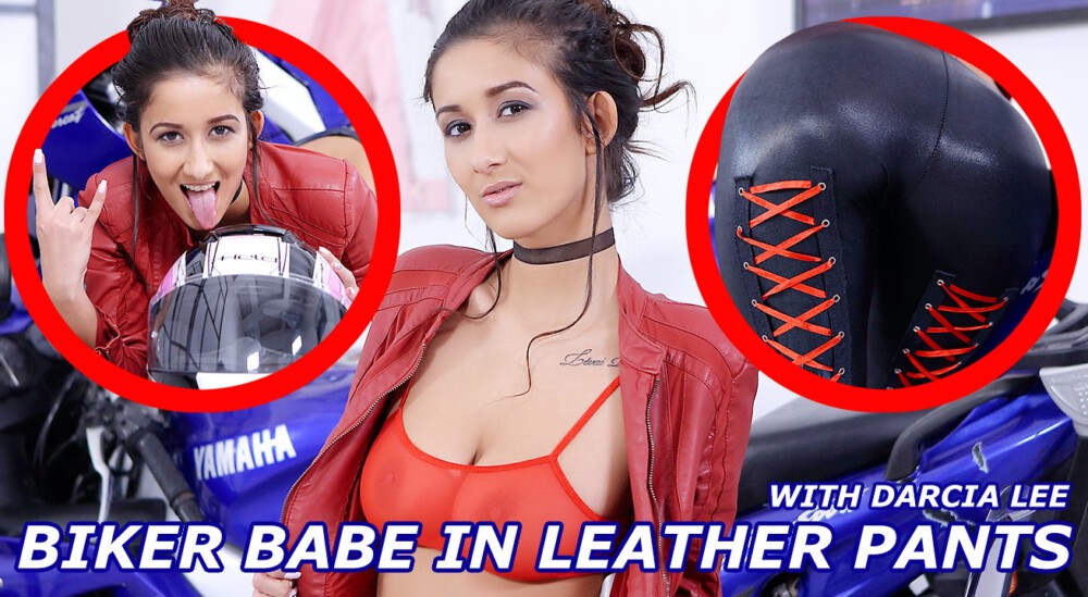 Darcia Lee: Sexy Biker Babe Solo in Leather