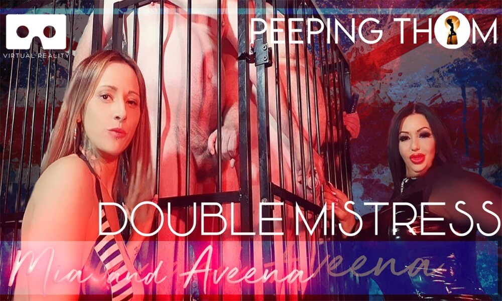 Mia and Aveena in Intense Double Spanking Action