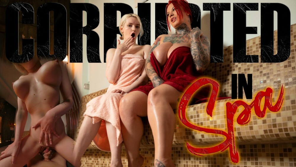 Amber Kawaii & Sabien DeMonia in Steamy Spa Thrill