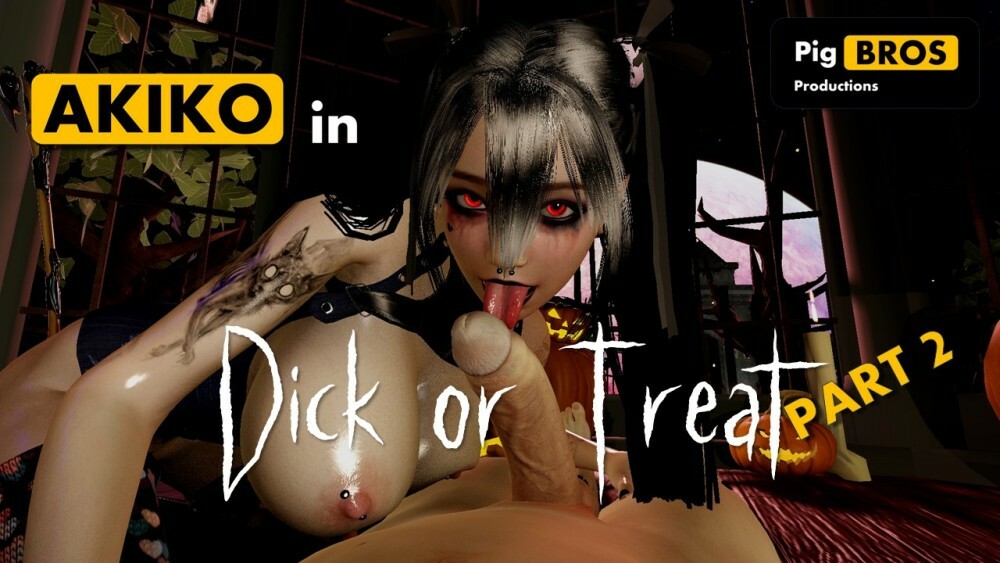 Akiko in Halloween VR Thrill - Dick or Treat 2