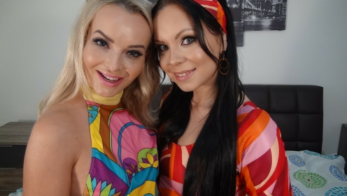 Victoria Pure & Julia Parker: Groovy POV Threesome