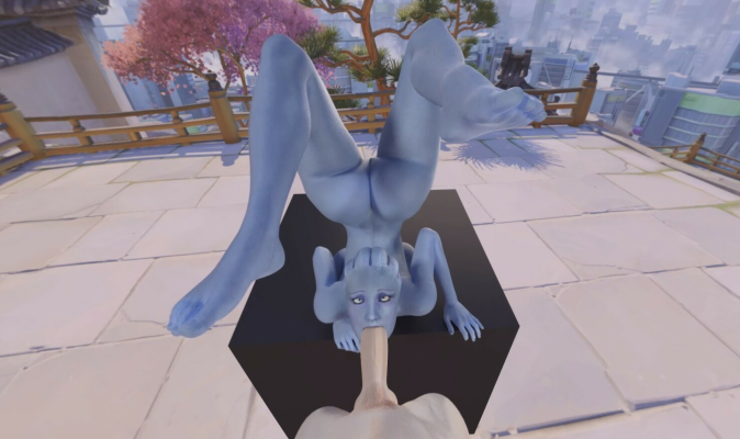 Liara Upside Down Blowjob 3D VR Thrill - Image 3