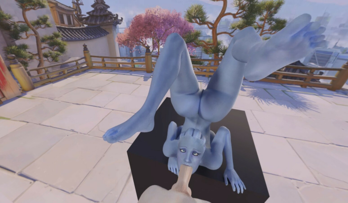 Liara Upside Down Blowjob 3D VR Thrill - Image 4