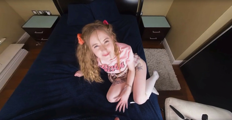 Baby Kitten Pleases Stepdad in Hot VR Scene - Image 9