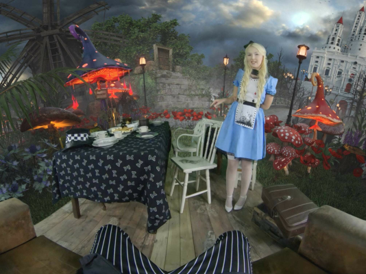 Sexy Alice Cosplay Threesome with Darcia Lee - Image 1