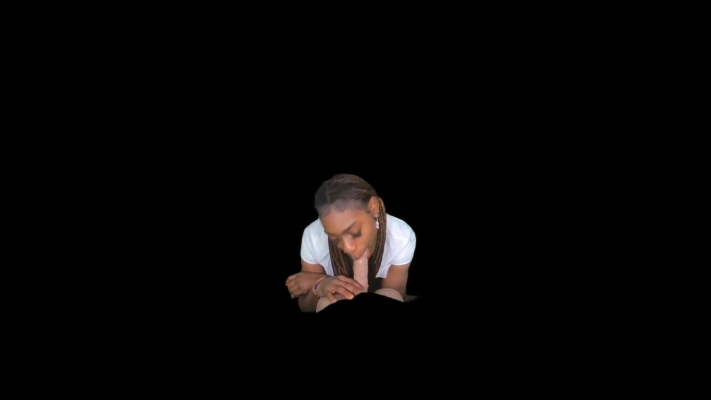 Lovely Flowers Ebony VR Blowjob and Ride - Image 2