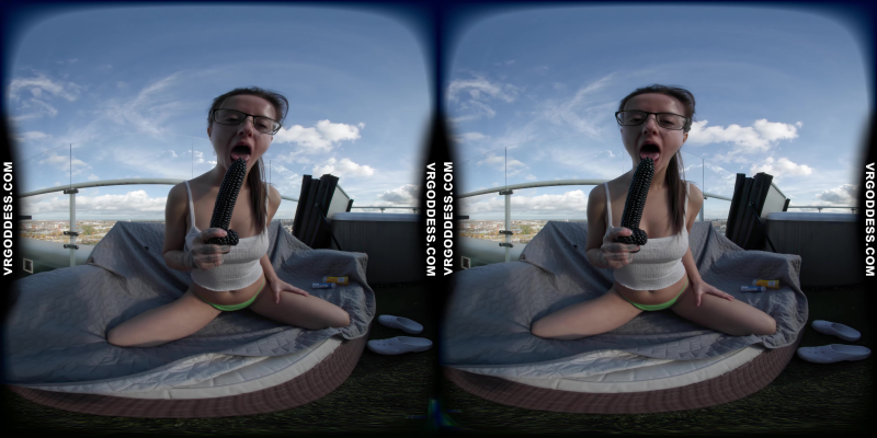 Gabriela Lati Masturbating With A Dildo Outdoors On A Cold Day Then Jacuzzi To Warm Up - Image 1