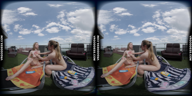 Babyhunterz With Her New Friend Kitty Kate Sunbathing Nude And Touching Under The Sun - Image 4