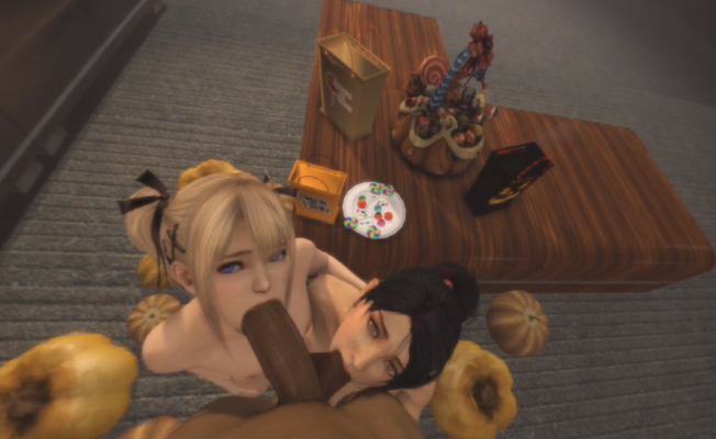 Marie Rose & Momiji Dark Duo Blowjob Thrill - Image 2