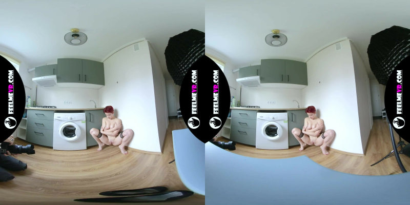 180VR Marija Redhead Nude Photosession Backstage - Image 9