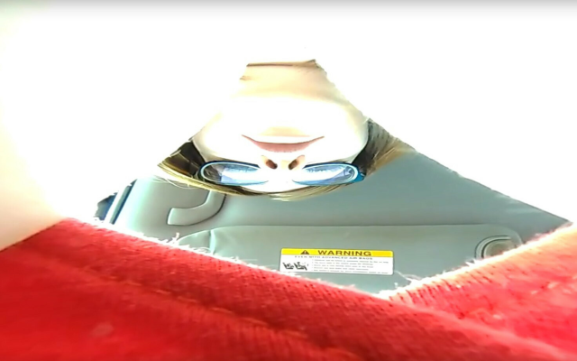 Unaware Giantess Tiny Man Hides in Tits - Image 4