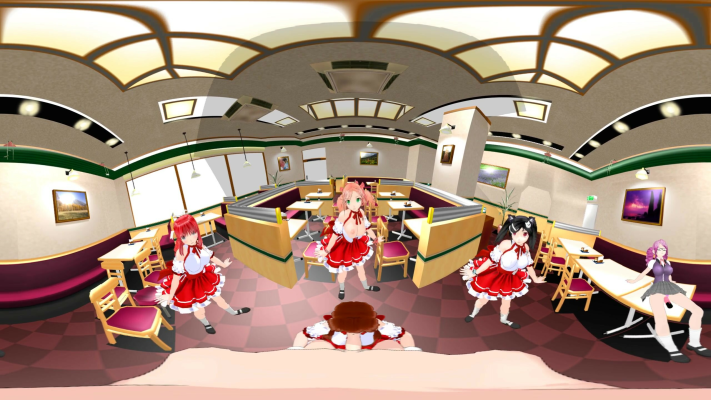 Sexy Anime Girls Cafe Dance with Hot Action - Image 2