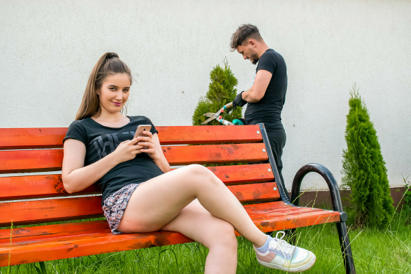 Darya & Brad - Teen girl fucks the gardener - Image 3