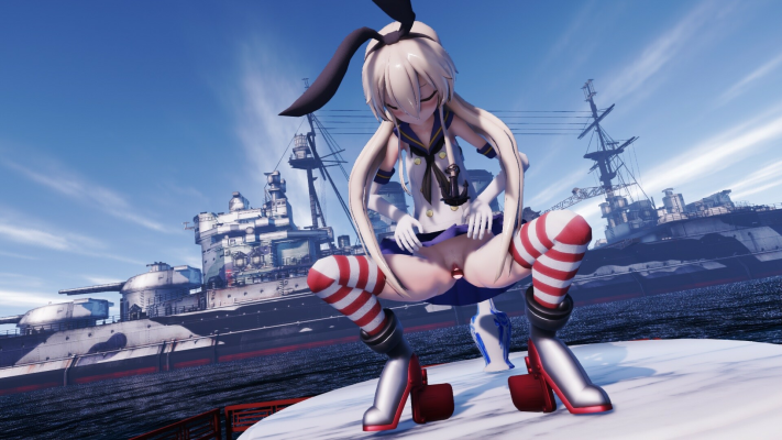 Shimakaze Live Fire Dildo in Hot XXX Parody - Image 5