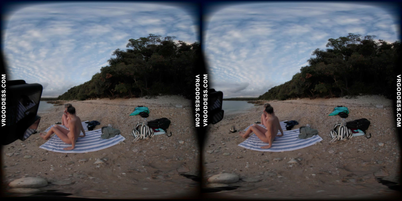 Josie and Sofie Nude Beach VR Adventure - Image 10